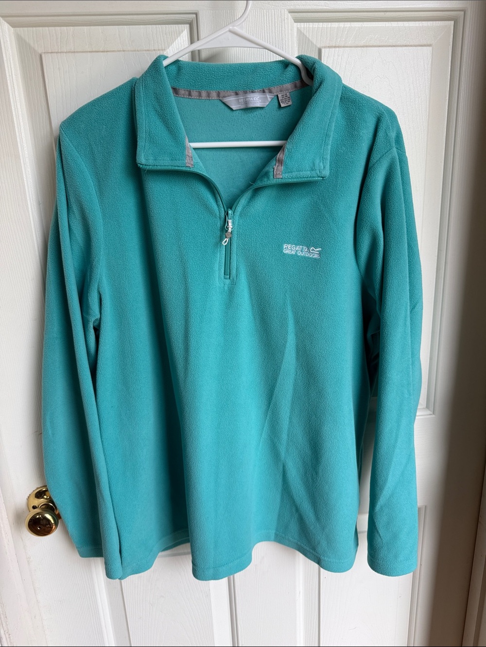 Regatta Women’s Teal Quarter-Zip Fleece Pullover
